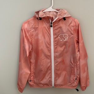 Ivory Ella Peach Tie-Dye Full Zip Windbreaker